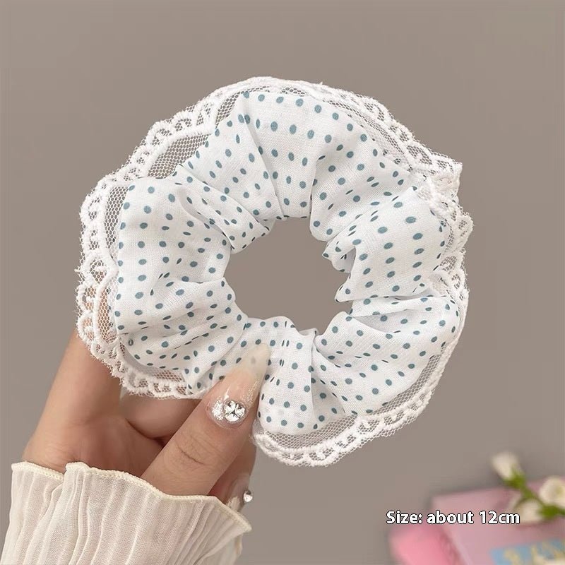 Summer Super Fairy Sweet Lace Large Intestine Hair Ring | Luxury Home Accessories | Heulog Glow