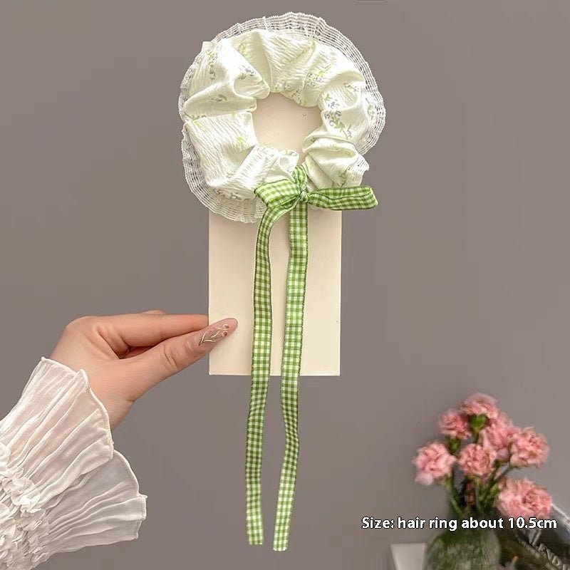Summer Super Fairy Sweet Lace Large Intestine Hair Ring | Luxury Home Accessories | Heulog Glow