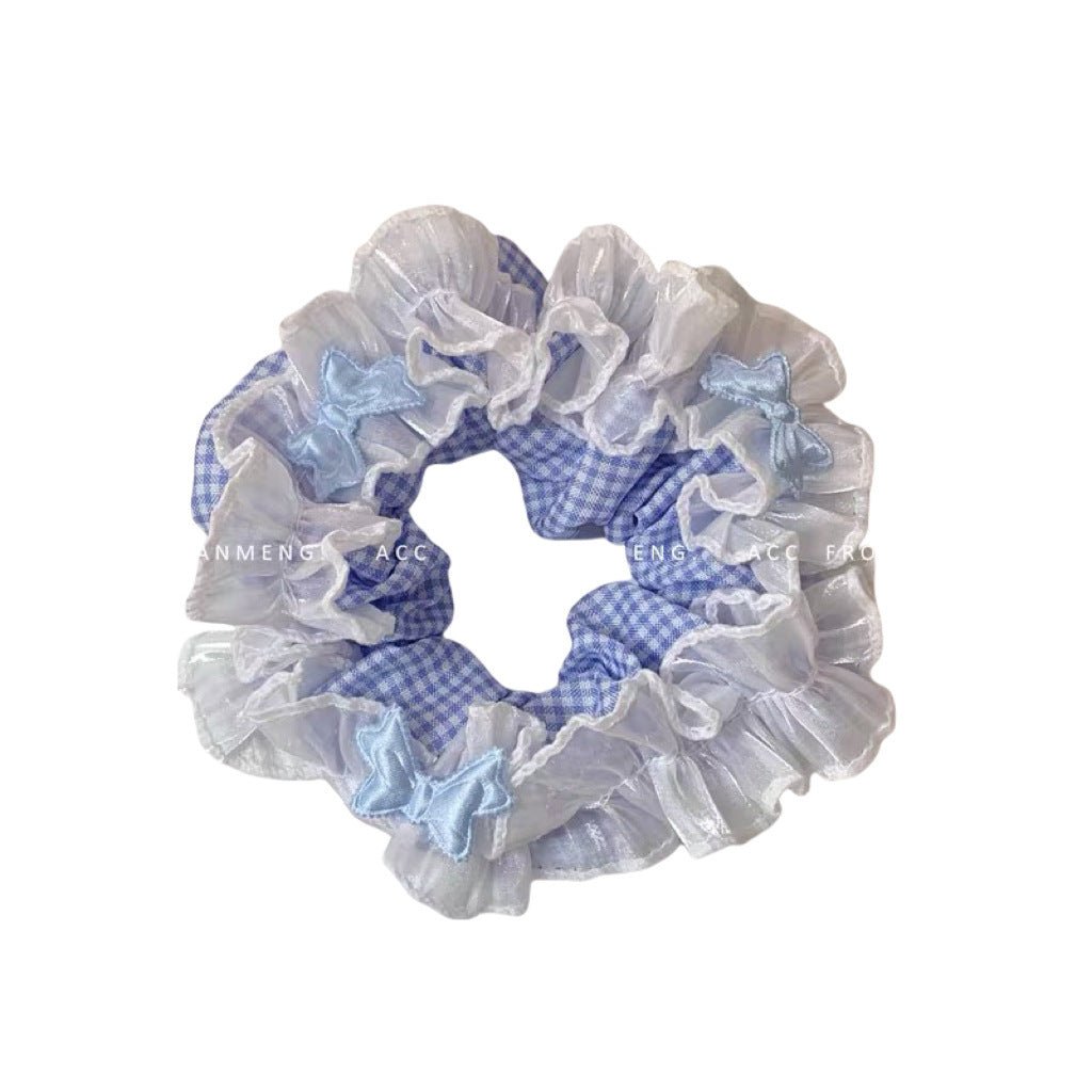 Summer Super Fairy Sweet Lace Large Intestine Hair Ring | Luxury Home Accessories | Heulog Glow