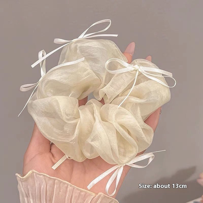 Summer Super Fairy Sweet Lace Large Intestine Hair Ring | Luxury Home Accessories | Heulog Glow
