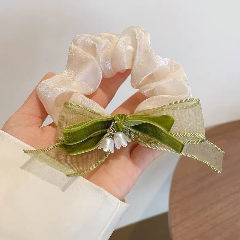 Summer Super Fairy Sweet Lace Large Intestine Hair Ring | Luxury Home Accessories | Heulog Glow