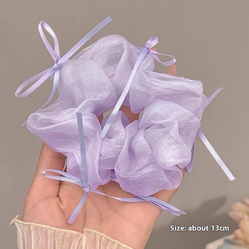 Summer Super Fairy Sweet Lace Large Intestine Hair Ring | Luxury Home Accessories | Heulog Glow