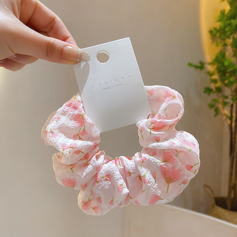 Summer Super Fairy Sweet Lace Large Intestine Hair Ring | Luxury Home Accessories | Heulog Glow