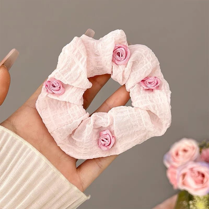 Summer Super Fairy Sweet Lace Large Intestine Hair Ring | Luxury Home Accessories | Heulog Glow