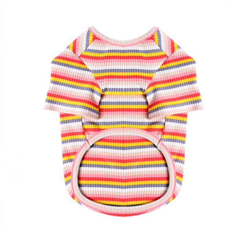 Summer Thin Cotton Breathable Striped T-shirt For Dogs And Cats | Luxury Home Accessories | Heulog Glow