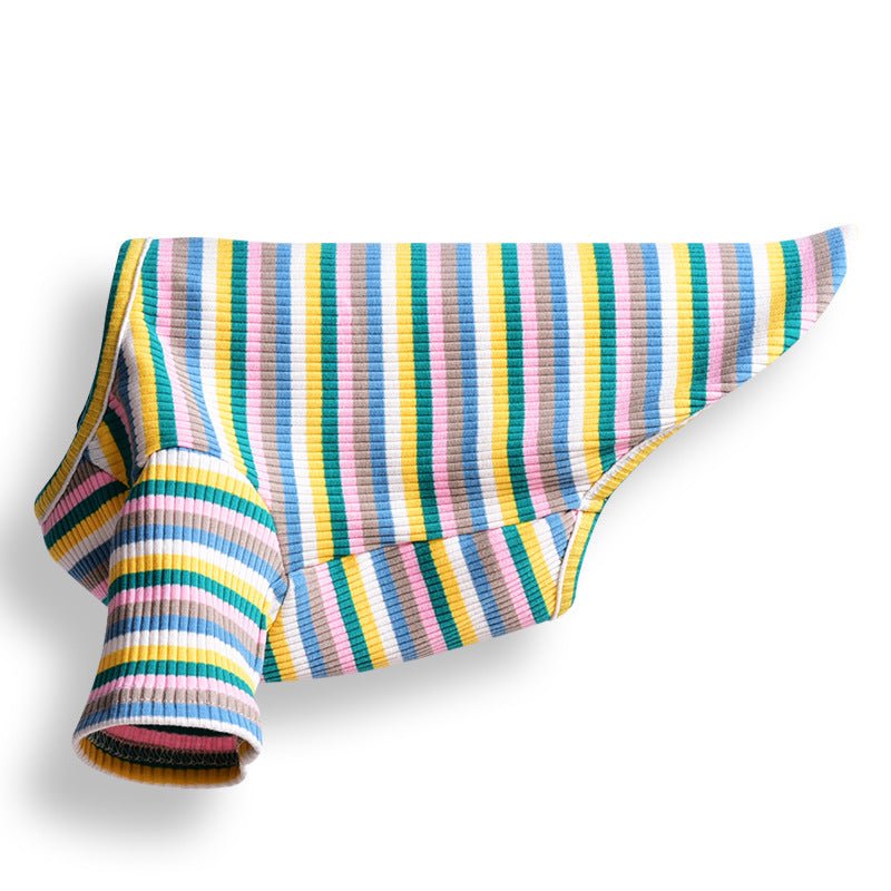 Summer Thin Cotton Breathable Striped T-shirt For Dogs And Cats | Luxury Home Accessories | Heulog Glow
