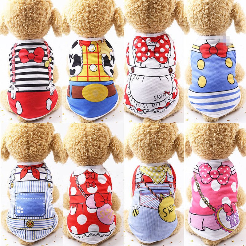 Summer thin pet cartoon clothes | Luxury Home Accessories | Heulog Glow