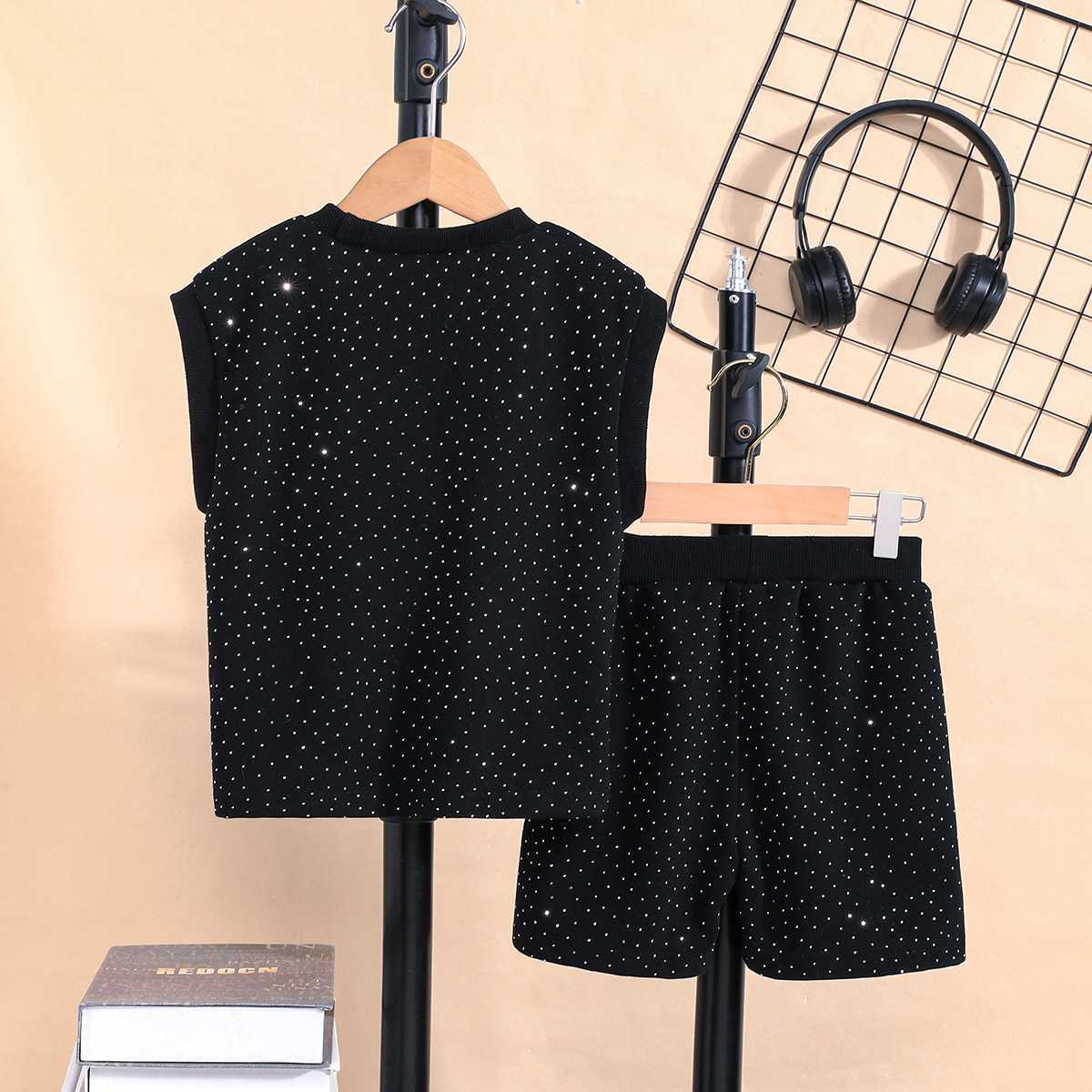 Summer Trendy Sleeveless Vest Boys' Outfit With Starry Sky And Sparkling Rhinestones | Luxury Home Accessories | Heulog Glow