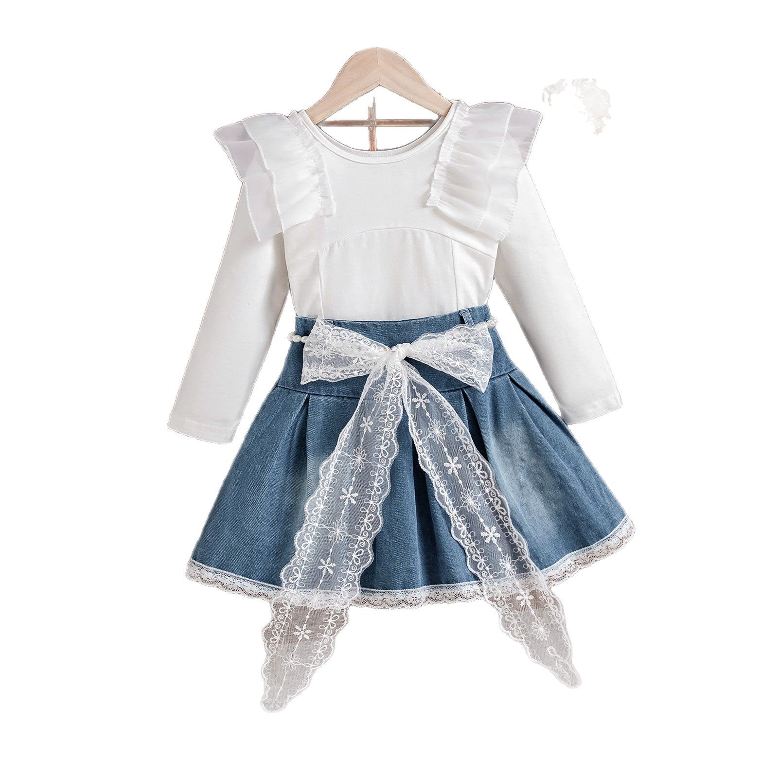 Sweet Dress With White Sleeve Splicing | Luxury Home Accessories | Heulog Glow