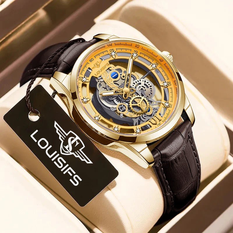 Swiss Double-sided Hollow Non-mechanical Men's Quartz | Luxury Home Accessories | Heulog Glow
