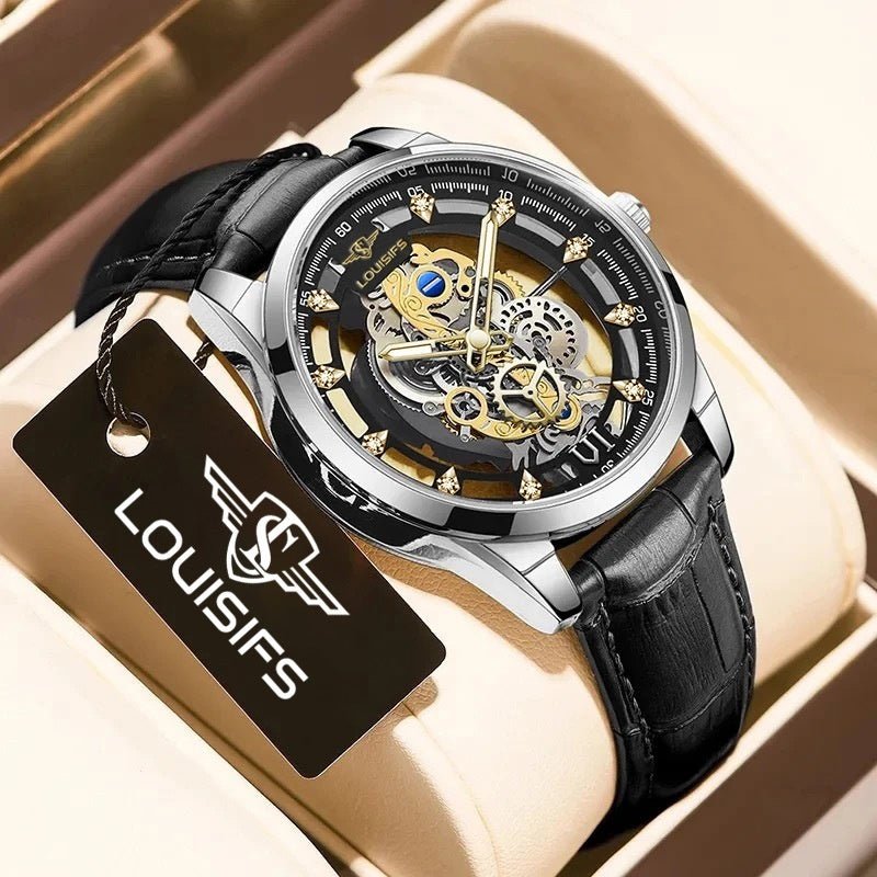 Swiss Double-sided Hollow Non-mechanical Men's Quartz | Luxury Home Accessories | Heulog Glow