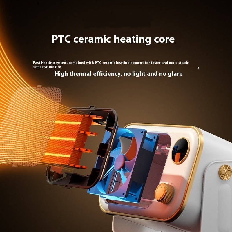 Table Stand Warm Air Blower Desktop Small High-power Heater | Luxury Home Accessories | Heulog Glow