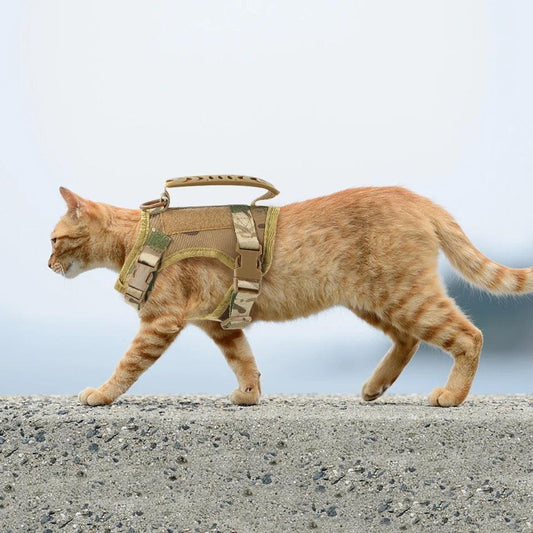 Tactical Cat Harness & Lead | Luxury Home Accessories | Heulog Glow