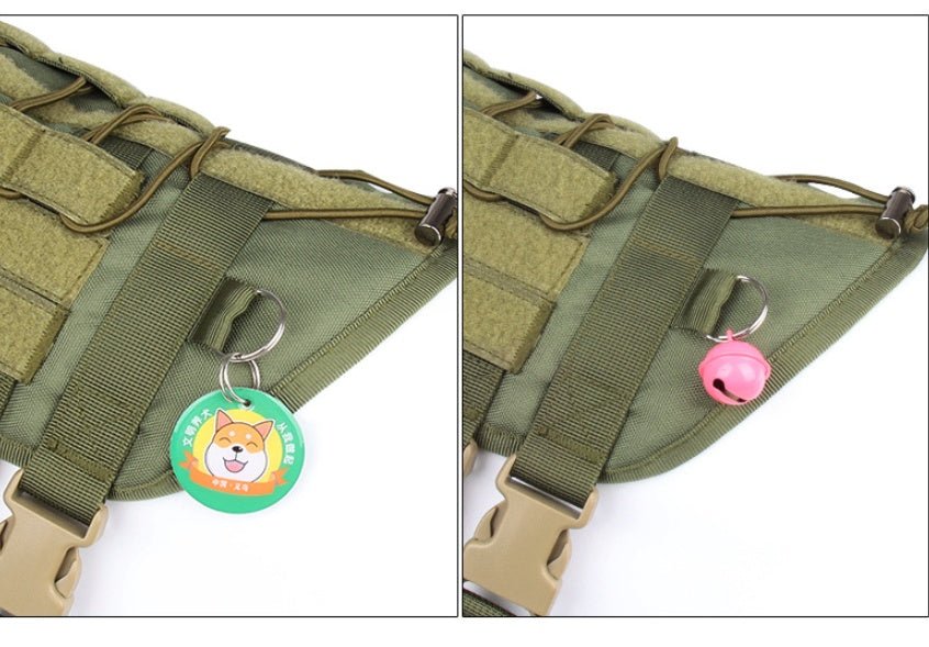 Tactical Chest And Back Oxford Large Dog Vest | Luxury Home Accessories | Heulog Glow