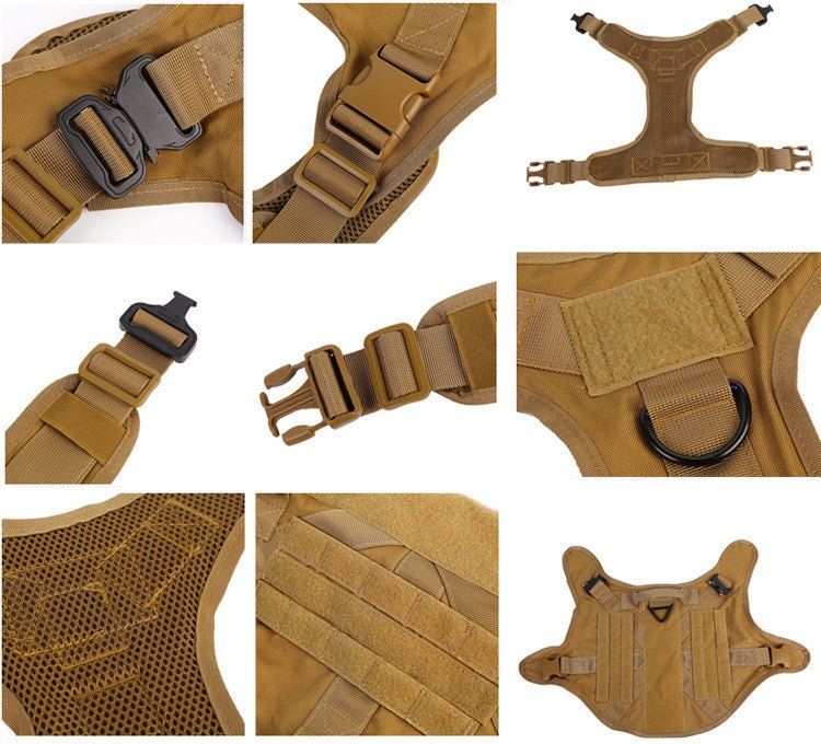 Tactical Dog Seat Belts, Military Adjustable Vest Seat Belts German Shepherd S Tension Free Metal Double Hook Seat Belts Labrador In Training Walking | Luxury Home Accessories | Heulog Glow