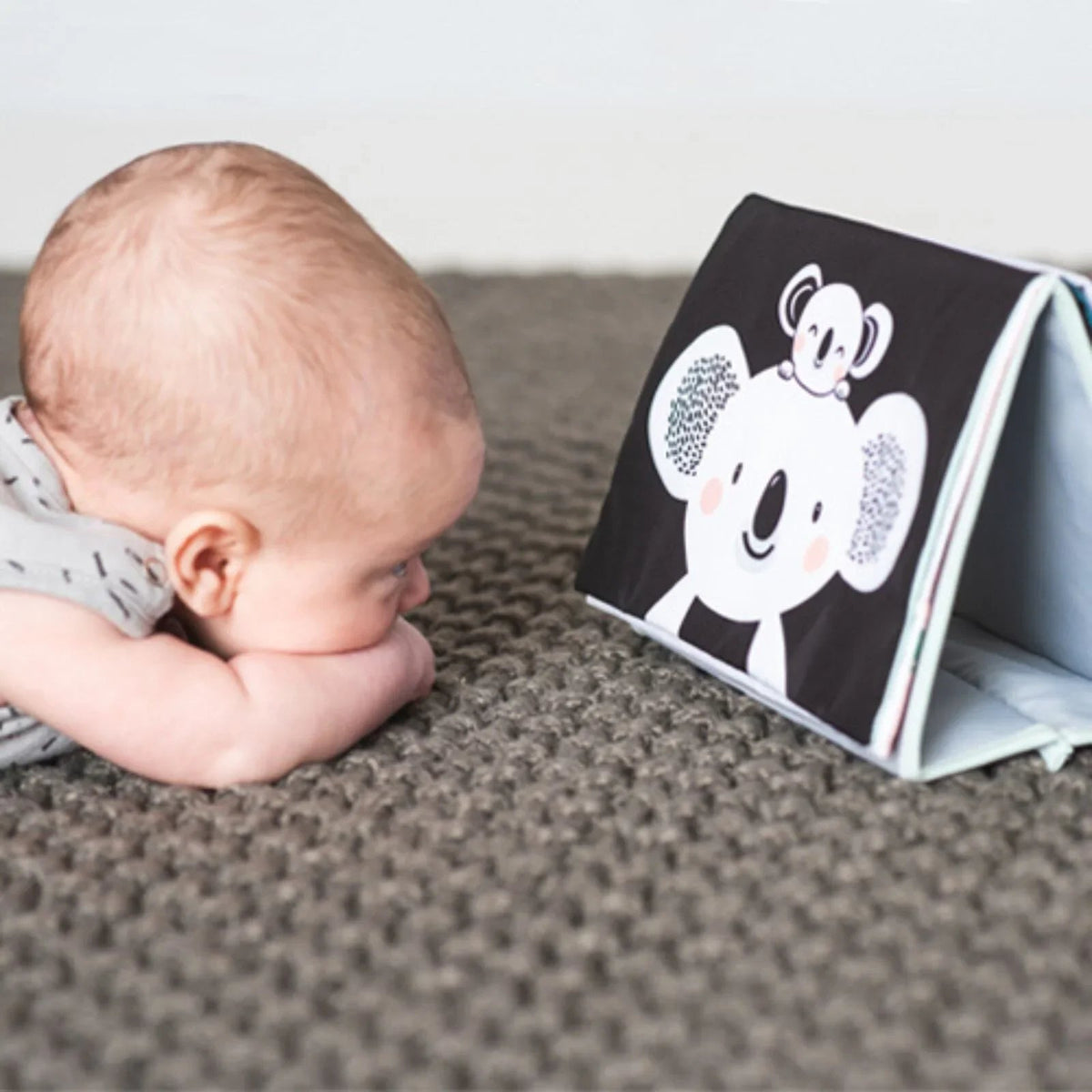 Taf Toys Kimmy Koala Tummy Time Book | Luxury Home Accessories | Heulog Glow