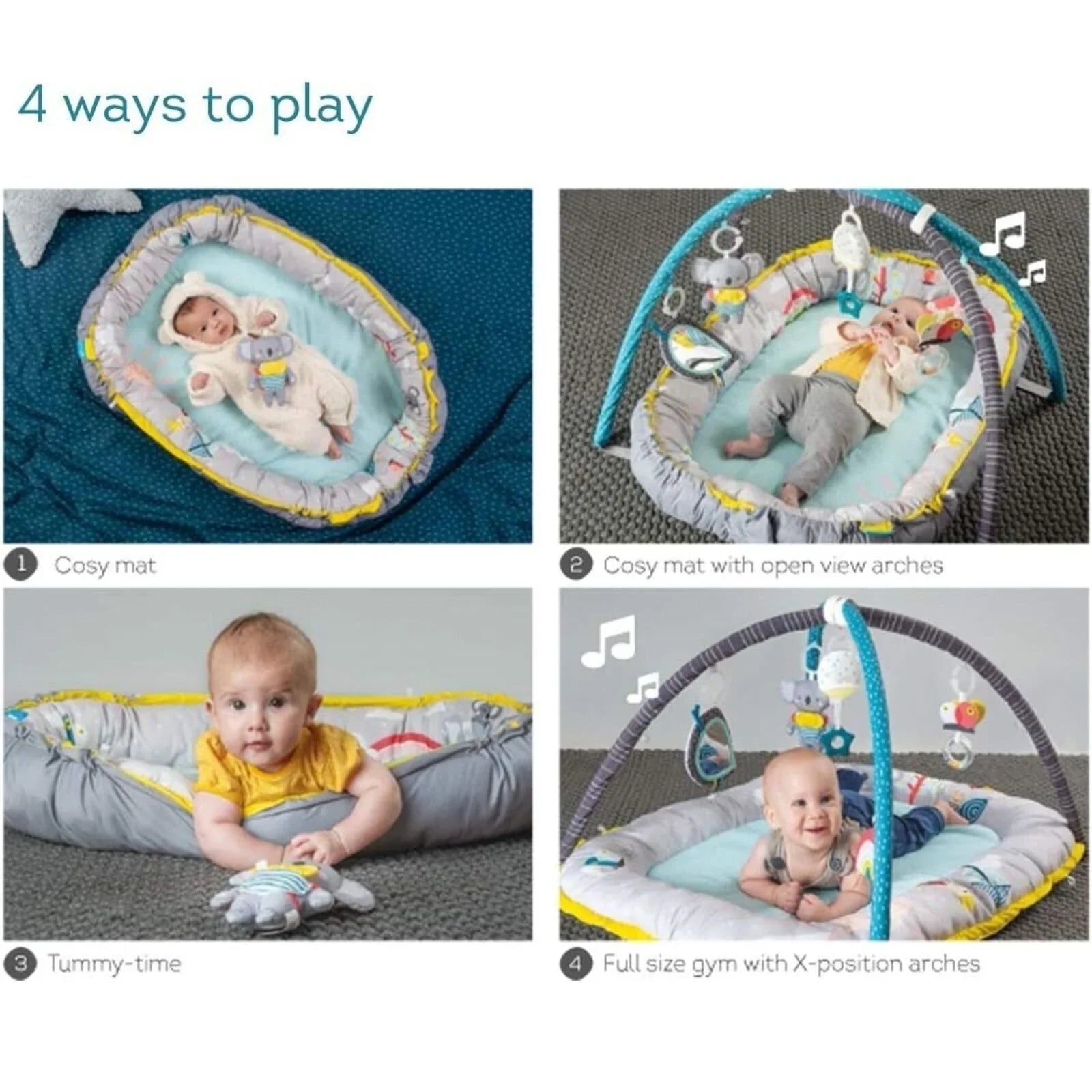 Taf Toys Koala Musical Cosy Gym | Luxury Home Accessories | Heulog Glow