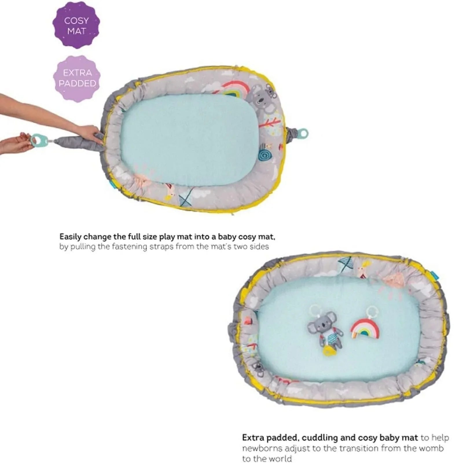 Taf Toys Koala Musical Cosy Gym | Luxury Home Accessories | Heulog Glow