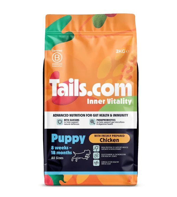 Tails.com Inner Vitality Puppy Chicken Dry Dog Food 2kg | Luxury Home Accessories | Heulog Glow