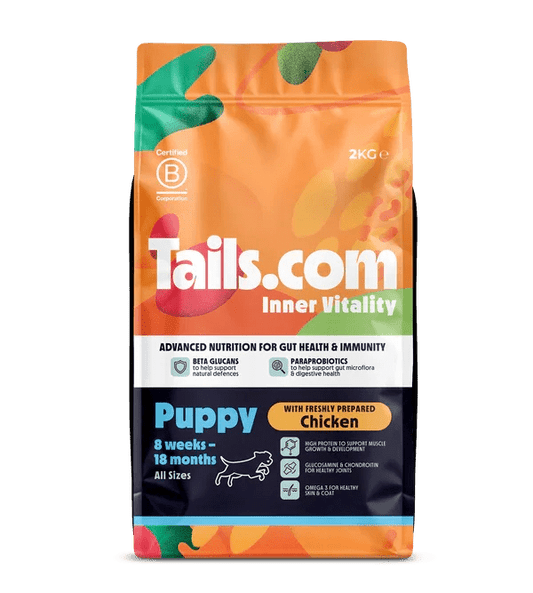 Tails.com Inner Vitality Puppy Chicken Dry Dog Food 2kg | Luxury Home Accessories | Heulog Glow