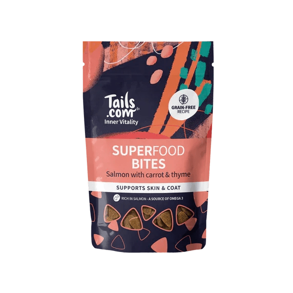 Tails.com Inner Vitality Superfood Bites Salmon 80g | Luxury Home Accessories | Heulog Glow