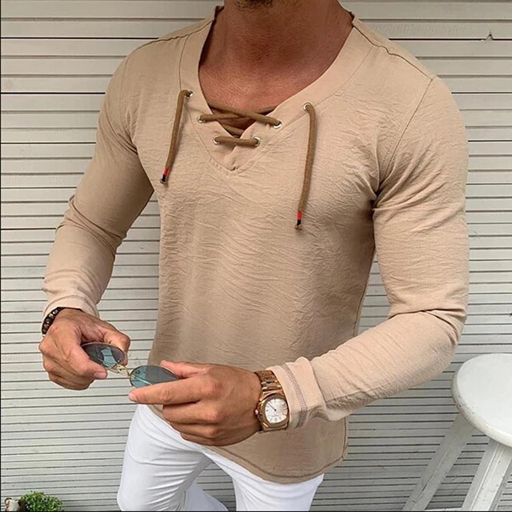 Tassel Elastic Men's Denim Shirt Men's Shirt | Luxury Home Accessories | Heulog Glow