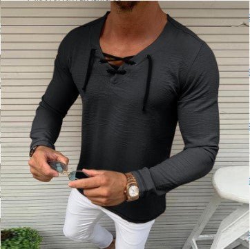 Tassel Elastic Men's Denim Shirt Men's Shirt | Luxury Home Accessories | Heulog Glow