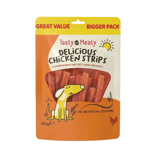 Tasty & Meaty Chicken Strips 350g | Luxury Home Accessories | Heulog Glow