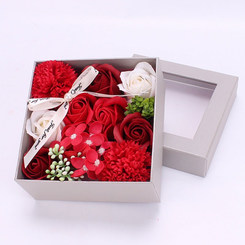 Teacher's Day Gift Creative Gift Soap Flower Gift Box Girlfriends Birthday Gift Simulation Rose Soap Flower For Teacher | Luxury Home Accessories | Heulog Glow
