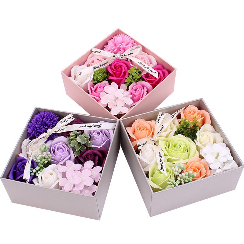 Teacher's Day Gift Creative Gift Soap Flower Gift Box Girlfriends Birthday Gift Simulation Rose Soap Flower For Teacher | Luxury Home Accessories | Heulog Glow