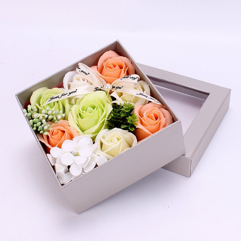 Teacher's Day Gift Creative Gift Soap Flower Gift Box Girlfriends Birthday Gift Simulation Rose Soap Flower For Teacher | Luxury Home Accessories | Heulog Glow