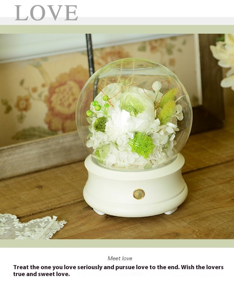 Teacher's Day Gift Simple Preserved Fresh Flower Bluetooth Speaker | Luxury Home Accessories | Heulog Glow
