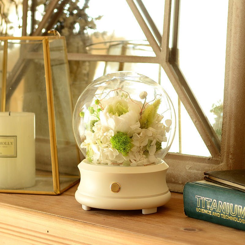 Teacher's Day Gift Simple Preserved Fresh Flower Bluetooth Speaker | Luxury Home Accessories | Heulog Glow