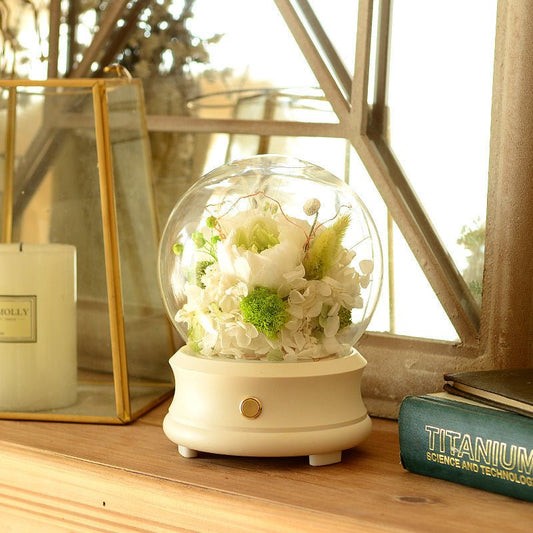 Teacher's Day Gift Simple Preserved Fresh Flower Bluetooth Speaker | Luxury Home Accessories | Heulog Glow