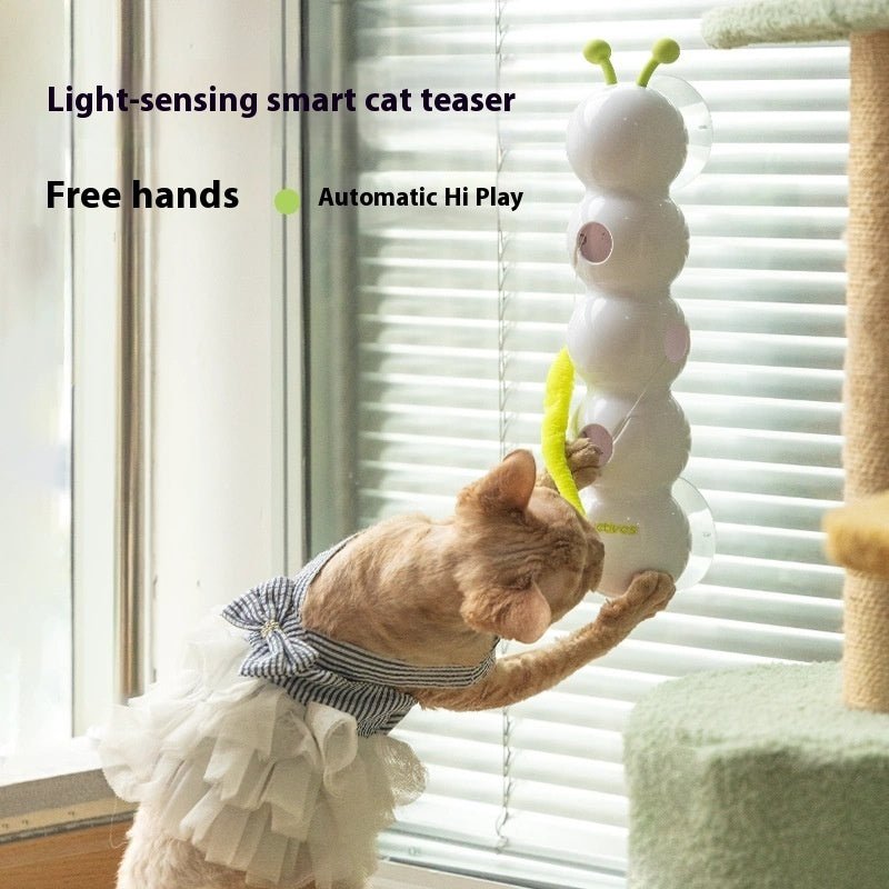 Teasing Cat Toy Automatic Pes Toy With Tail Motion Activated Kitten Toy Rechargeable Smart Interactive Cat Toy Pet Products | Luxury Home Accessories | Heulog Glow