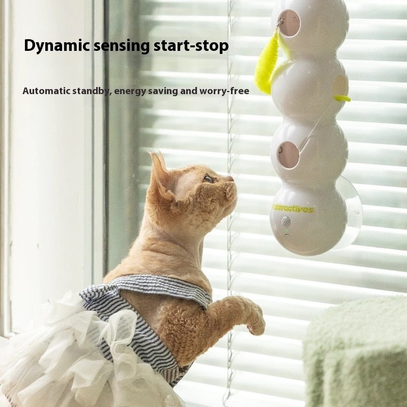 Teasing Cat Toy Automatic Pes Toy With Tail Motion Activated Kitten Toy Rechargeable Smart Interactive Cat Toy Pet Products | Luxury Home Accessories | Heulog Glow