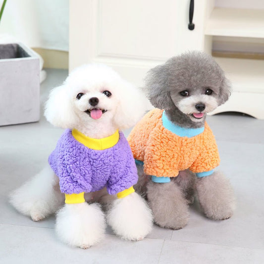 Teddy Bichon Pomeranian Small Dog Pet Winter Warm Two-legged Sweatshirt | Luxury Home Accessories | Heulog Glow