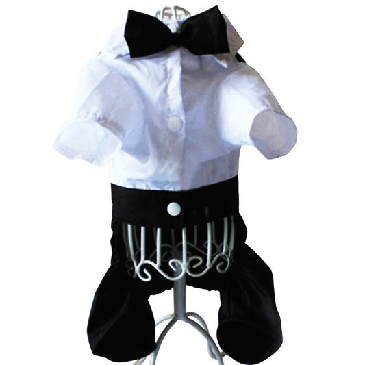 Teddy Dog British Bow Tie Suit Bib | Luxury Home Accessories | Heulog Glow