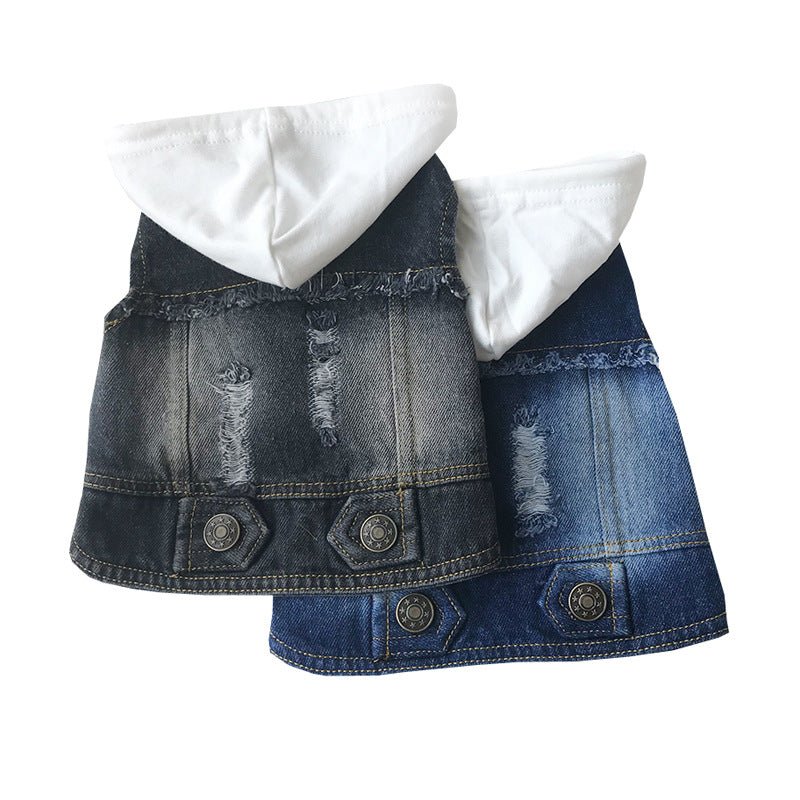 Teddy washed denim vest | Luxury Home Accessories | Heulog Glow