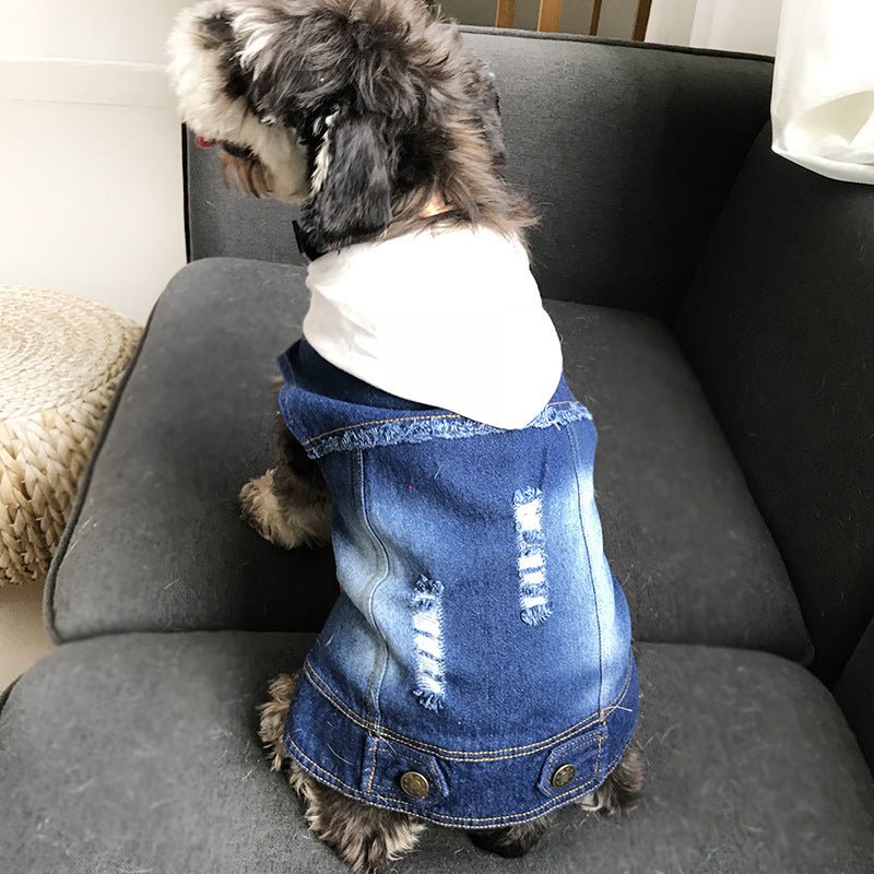 Teddy washed denim vest | Luxury Home Accessories | Heulog Glow