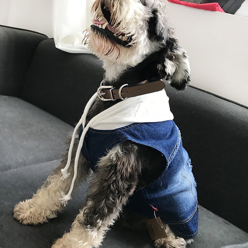 Teddy washed denim vest | Luxury Home Accessories | Heulog Glow