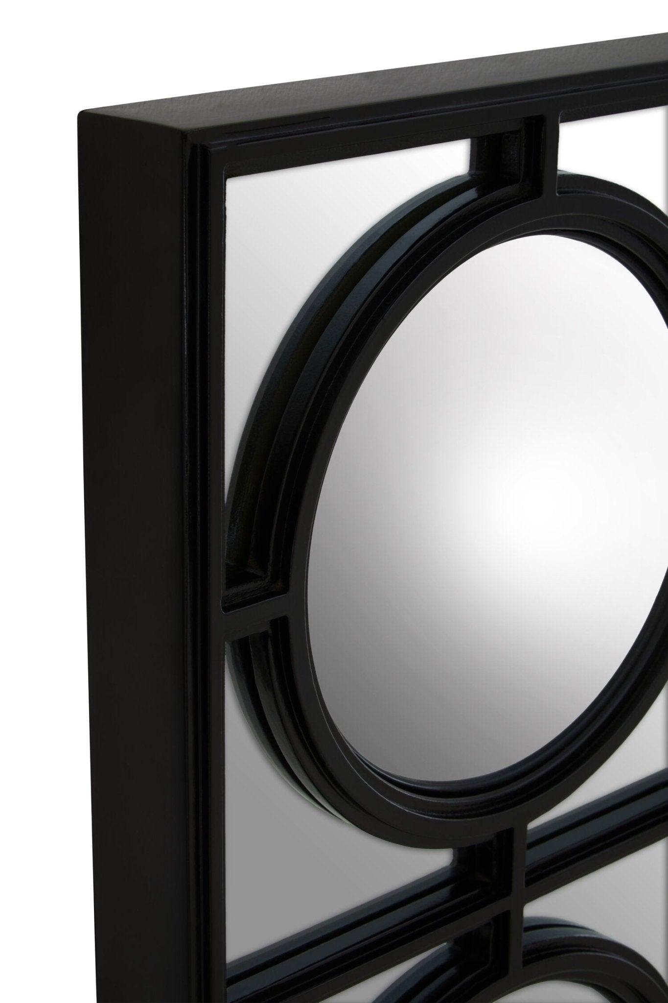 Telese Black Decorative Wall Mirror | Luxury Home Accessories | Heulog Glow