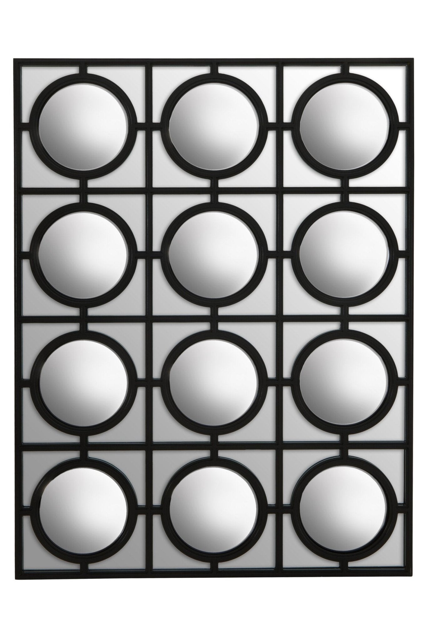 Telese Black Decorative Wall Mirror | Luxury Home Accessories | Heulog Glow