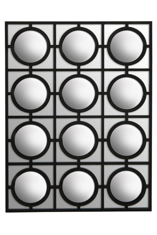 Telese Black Decorative Wall Mirror | Luxury Home Accessories | Heulog Glow
