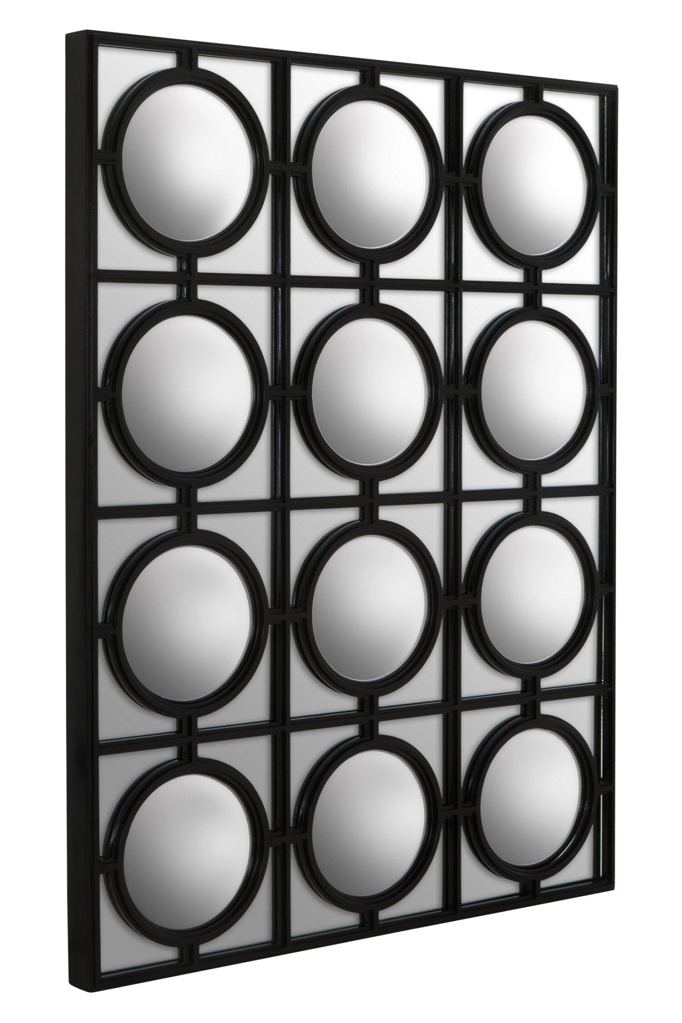 Telese Black Decorative Wall Mirror | Luxury Home Accessories | Heulog Glow