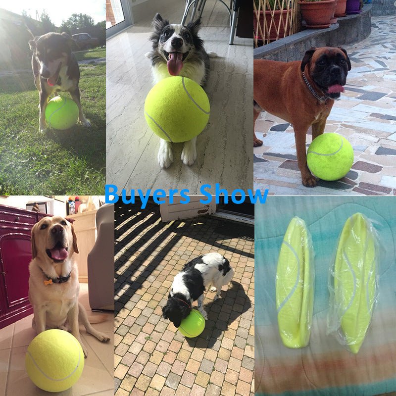 Tennis Pet Toy Inflatable Training Rubber Big Ball Elastic Ten Times Happy Corgi Golden Retriever | Luxury Home Accessories | Heulog Glow