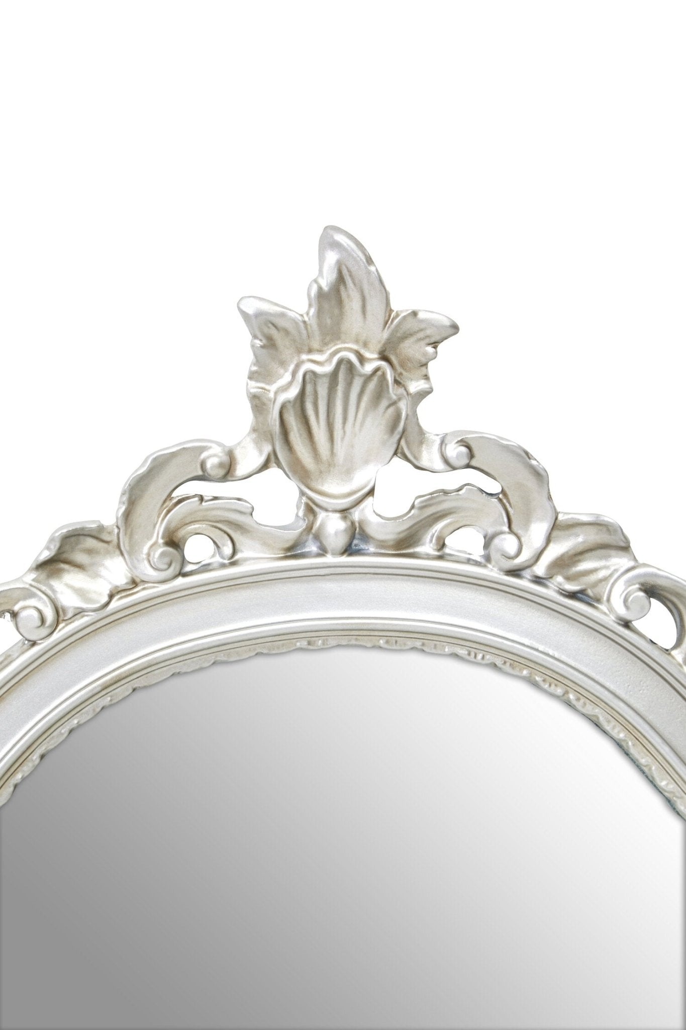 Teramo Silver Finish Wall Mirror | Luxury Home Accessories | Heulog Glow