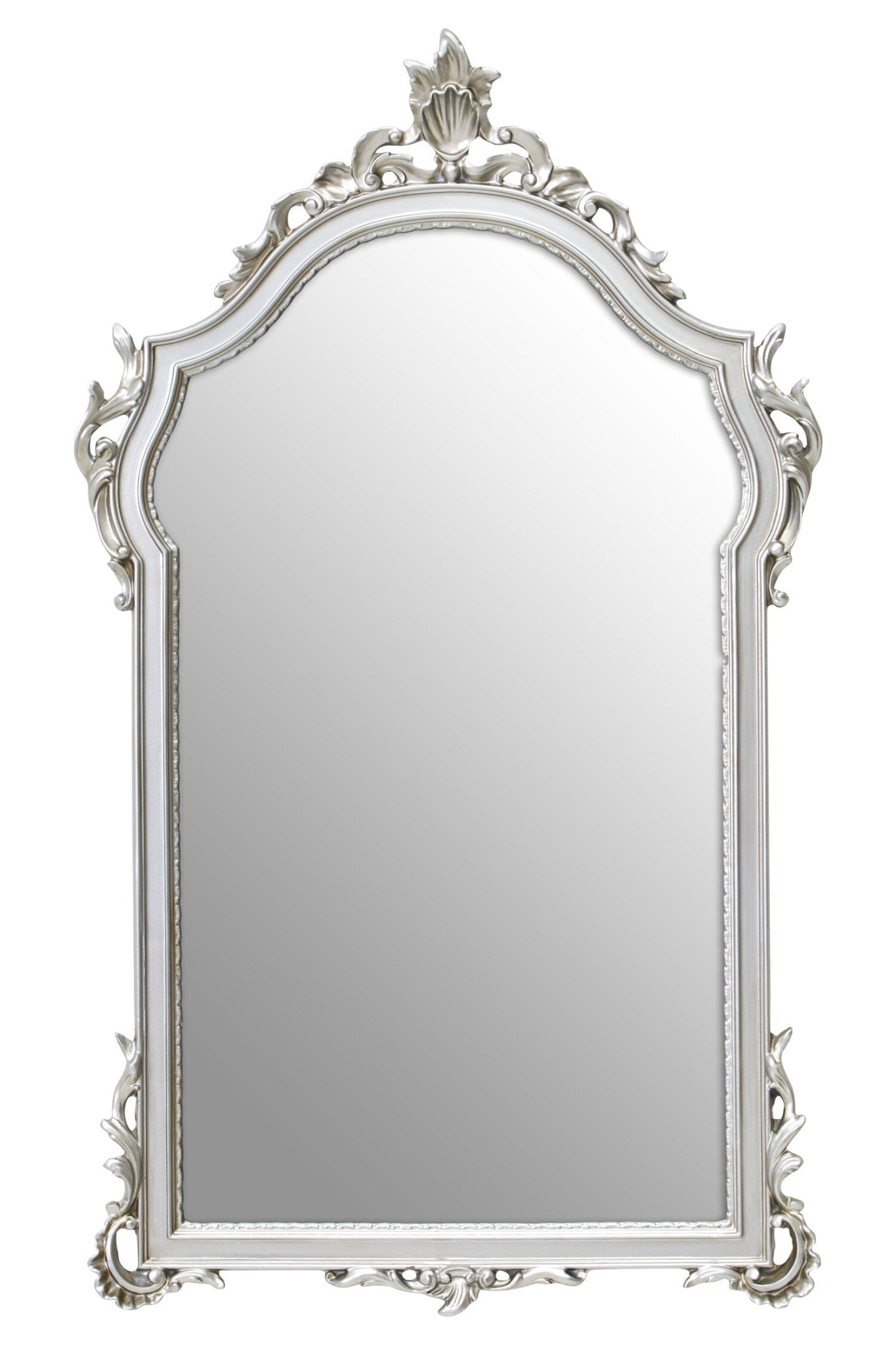 Teramo Silver Finish Wall Mirror | Luxury Home Accessories | Heulog Glow