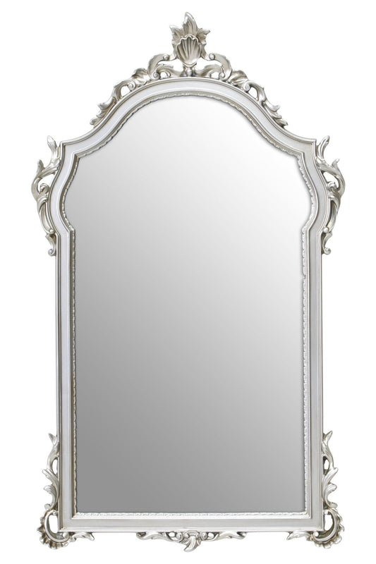 Teramo Silver Finish Wall Mirror | Luxury Home Accessories | Heulog Glow