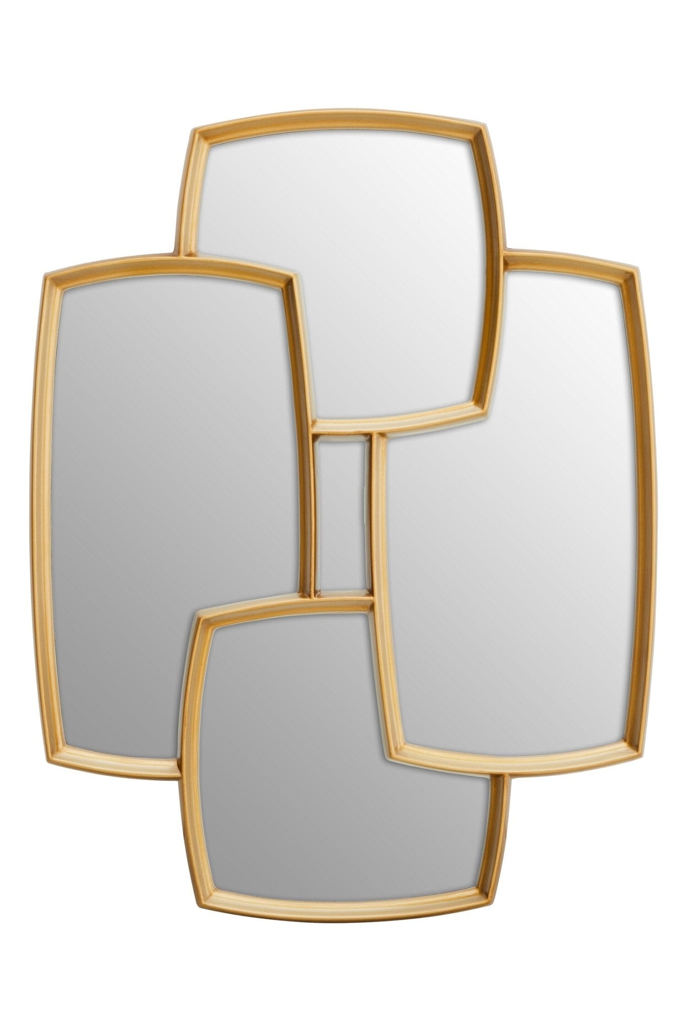 Terni Gold Finish Wall Mirror | Luxury Home Accessories | Heulog Glow